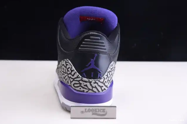 Rep Husky Jordan Court Retro Purple 3 Air Black CT8532-050 0412